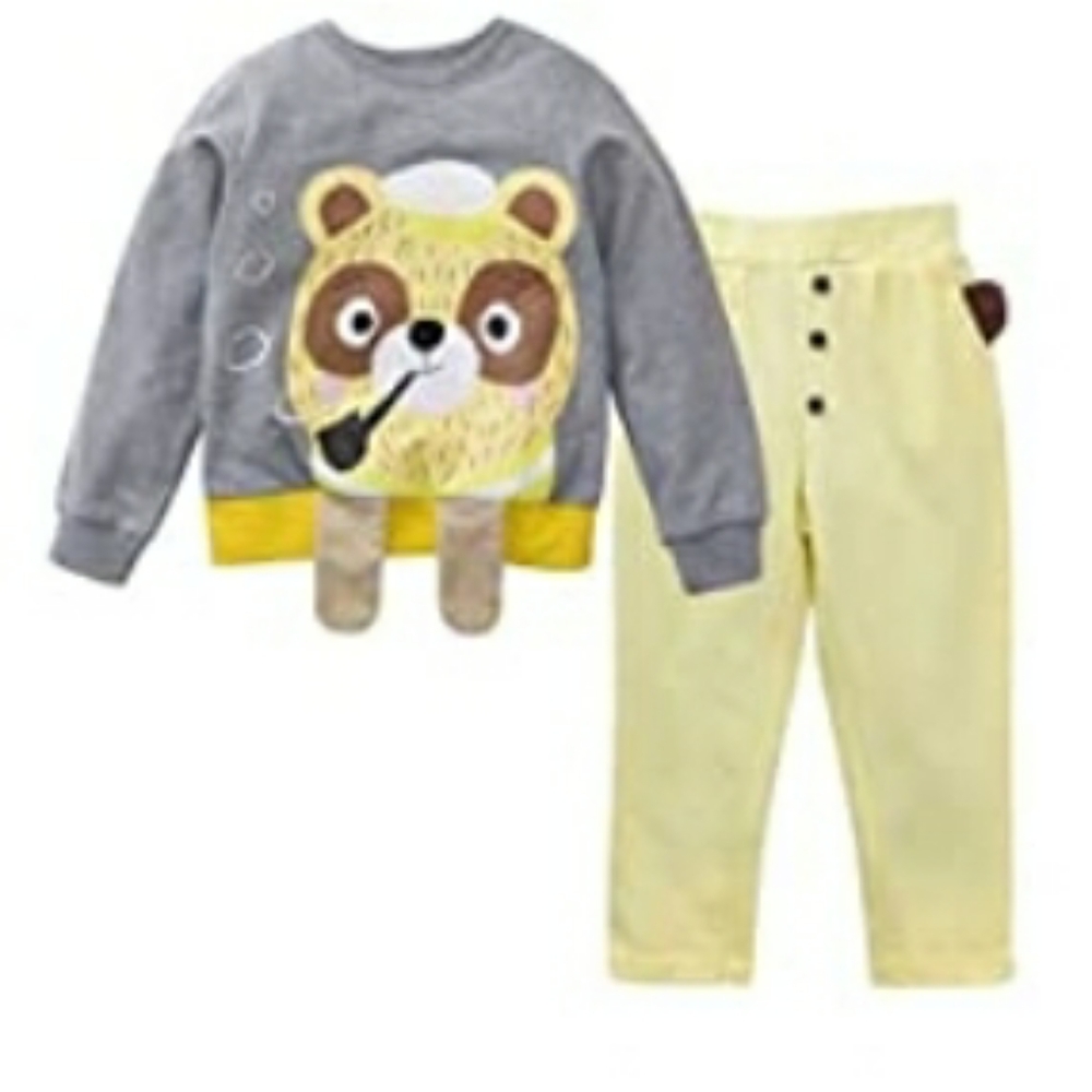 Meeyou Little Boys' 2 Piece Long Sleeve T-Shirt